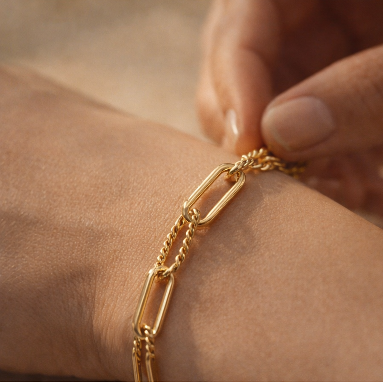 PAPERCLIP CHAIN BRACELET