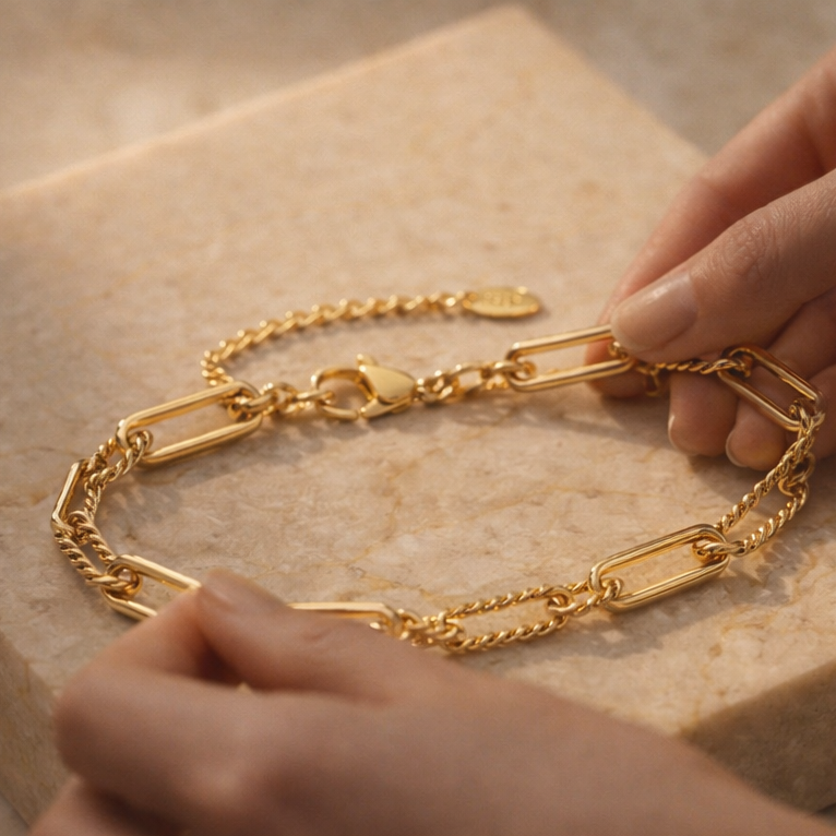 PAPERCLIP CHAIN BRACELET