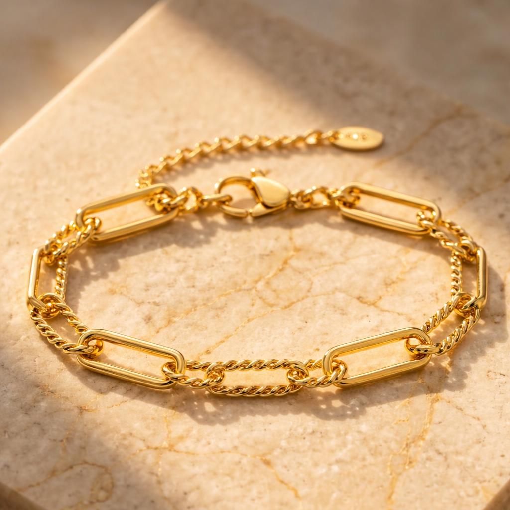 PAPERCLIP CHAIN BRACELET