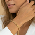 GOLDEN LOOP CHAIN BRACELET