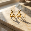 CROSS STUD EARRINGS